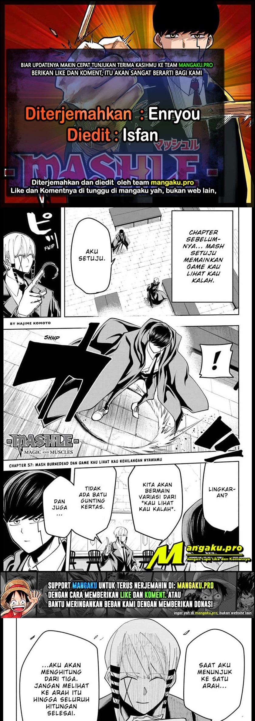 Mashle Magic and Muscles Chapter 57 Bahasa Indonesia